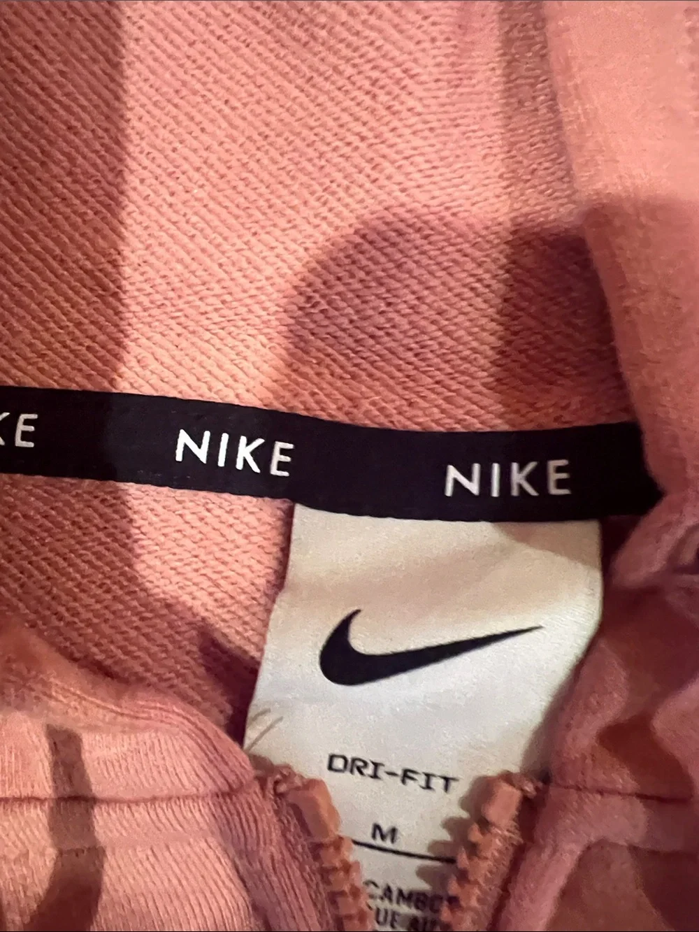 Nike Women's Dusty Pink Full-Zip Hoodie